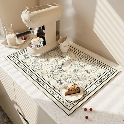 Super Absorberende Keukenmat - Groot - Sneldrogend - Ideaal voor Afvoer-Tableware & Dining Accessories-De Bazelaar