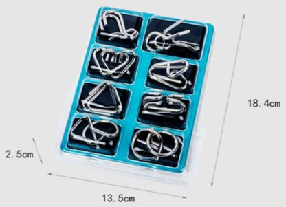 Metalen puzzel Montessori (8 stuks) - #Metalen puzzel Montessori (8 stuks)De Bazelaar