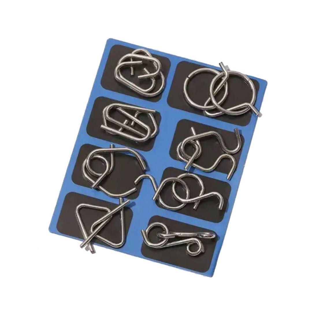 Metalen puzzel Montessori (8 stuks) - #Metalen puzzel Montessori (8 stuks)De Bazelaar