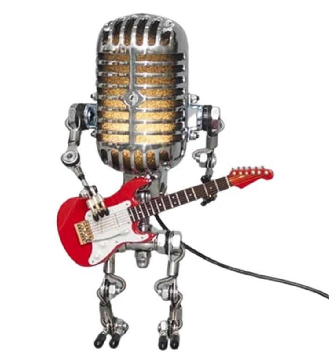 Microfoon Robot | Vintage Bureaulamp - #Microfoon Robot | Vintage BureaulampDe Bazelaar