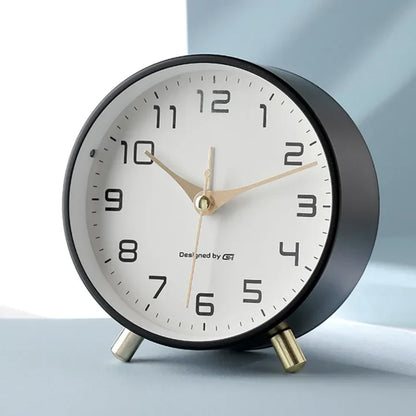 NordTime - Scandinavische Stille Tafelklok - Elegant en Functioneel-Wall Clocks-De Bazelaar