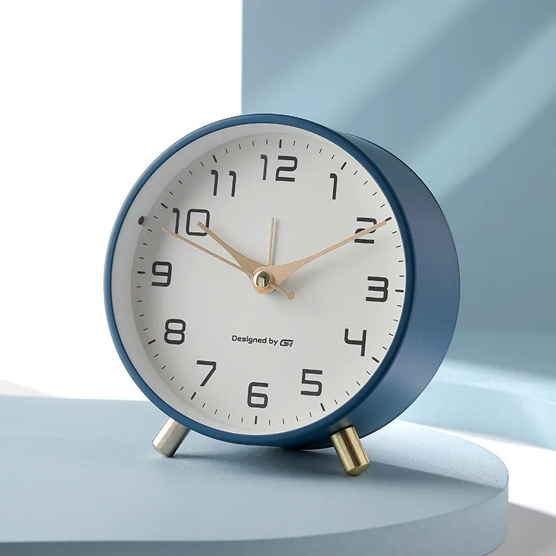 NordTime - Scandinavische Stille Tafelklok - Elegant en Functioneel-Wall Clocks-De Bazelaar