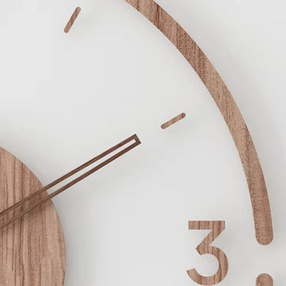 NordWood - Scandinavische Houten Wandklok - Tijdloos Design - Natuurlijke Materialen-Wall Clocks-De Bazelaar