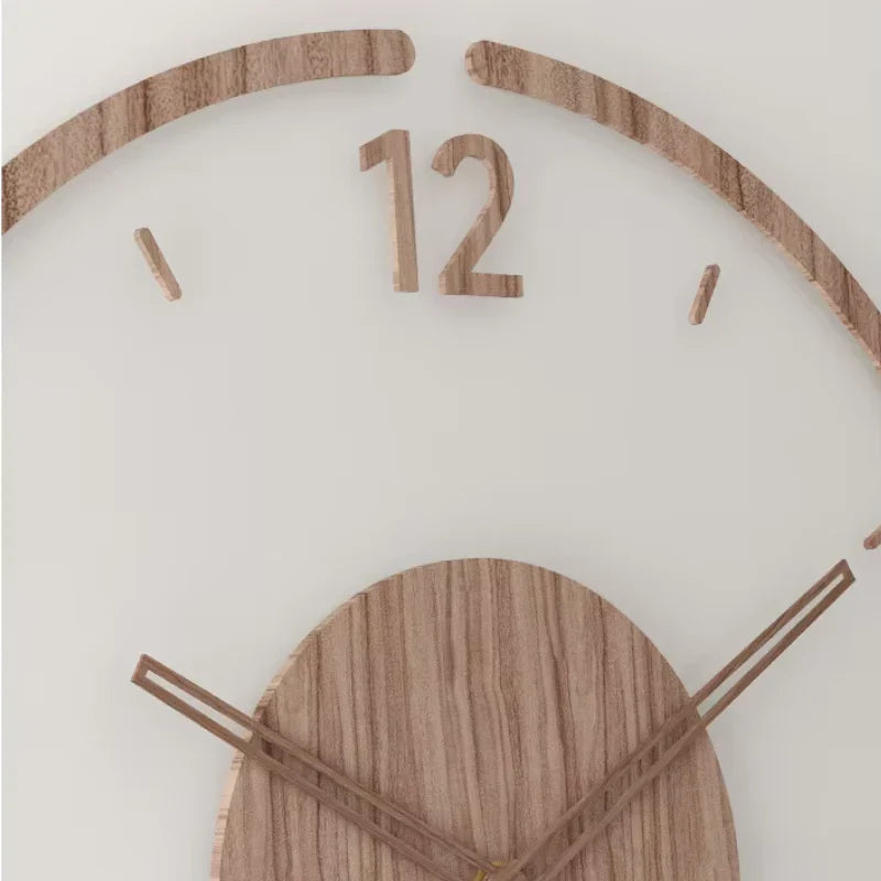 NordWood - Scandinavische Houten Wandklok - Tijdloos Design - Natuurlijke Materialen-Wall Clocks-De Bazelaar