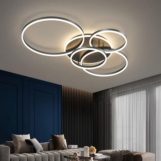 Moderne Zwarte Plafondlamp – Minimalistisch en Stijlvol-light decor-De Bazelaar