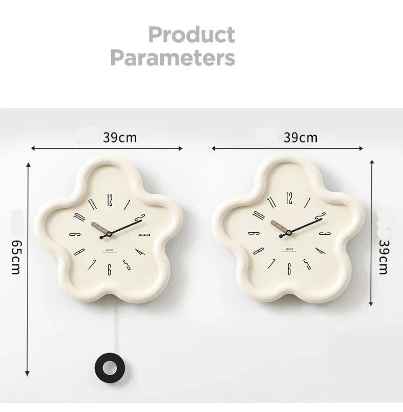 PetalTime - 3D Wandklok - Stille Beweging - Uniek Design-Wall Clocks-De Bazelaar