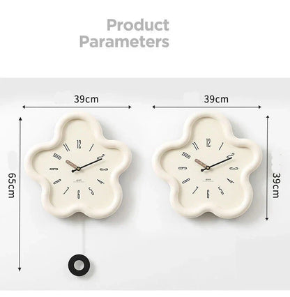 PetalTime - 3D Wandklok - Stille Beweging - Uniek Design-Wall Clocks-De Bazelaar