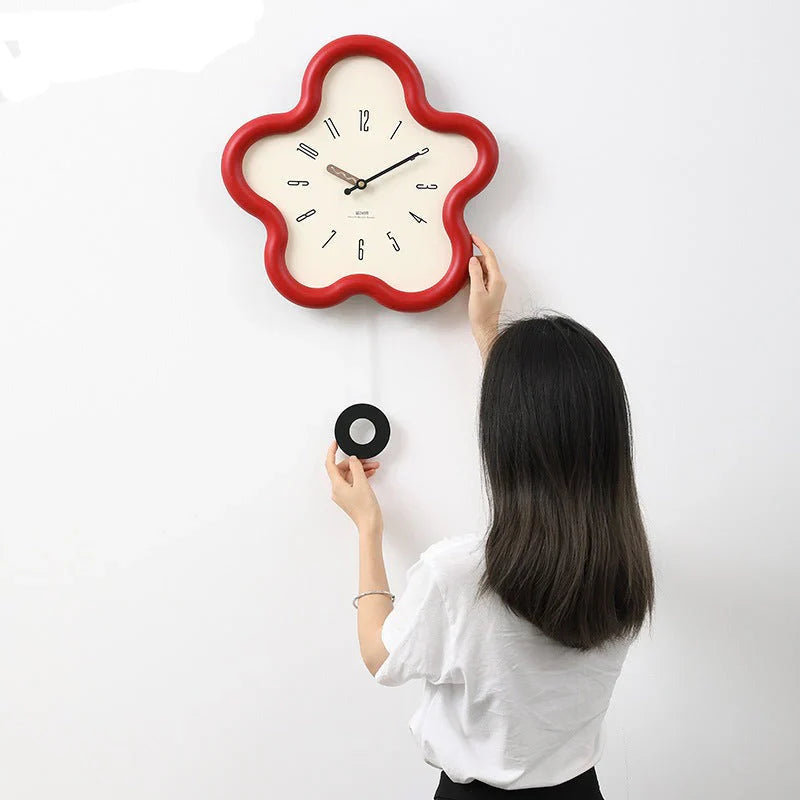 PetalTime - 3D Wandklok - Stille Beweging - Uniek Design-Wall Clocks-De Bazelaar