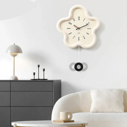 PetalTime - 3D Wandklok - Stille Beweging - Uniek Design-Wall Clocks-De Bazelaar