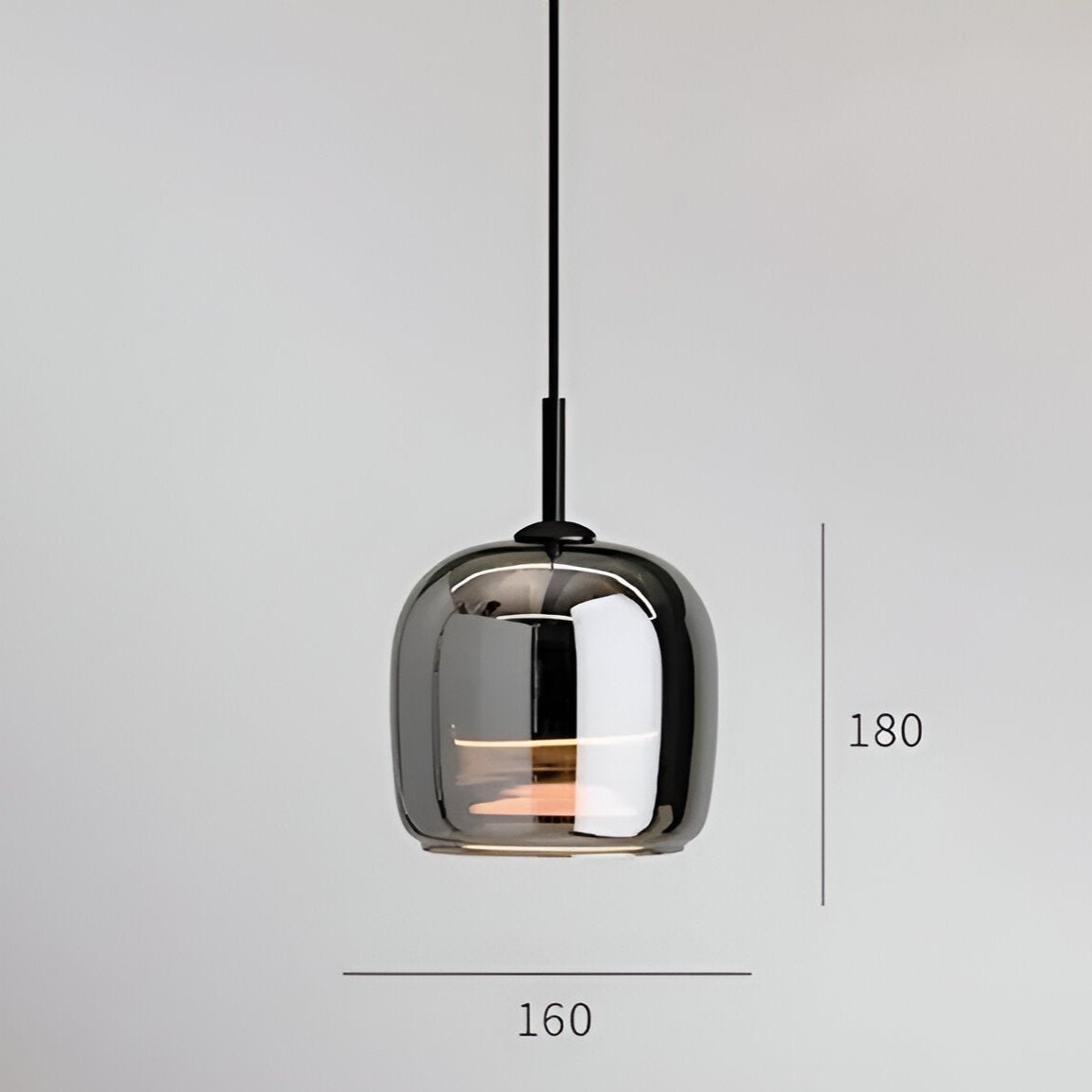 Luxe LED Deurhanger van Noordisch Glas-light decor-De Bazelaar