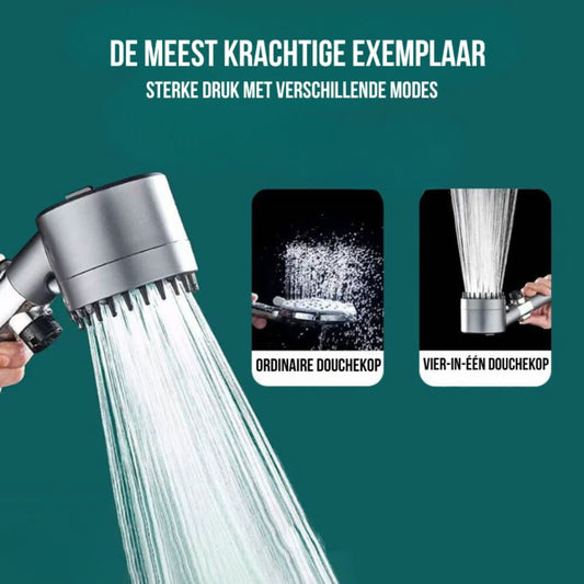 PressurePlus | 4-in-1 Douche Kop - #PressurePlus | 4-in-1 Douche KopDe Bazelaar