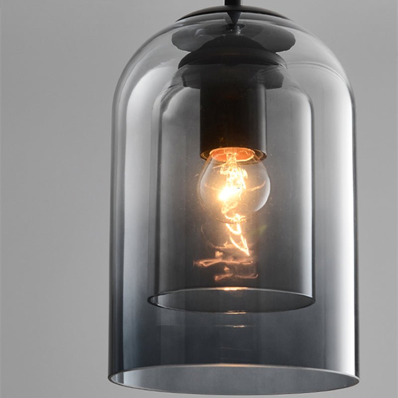 Retro Luxe Hanglamp Dubbel Glas – Tijdloos & Stijlvol-light decor-De Bazelaar