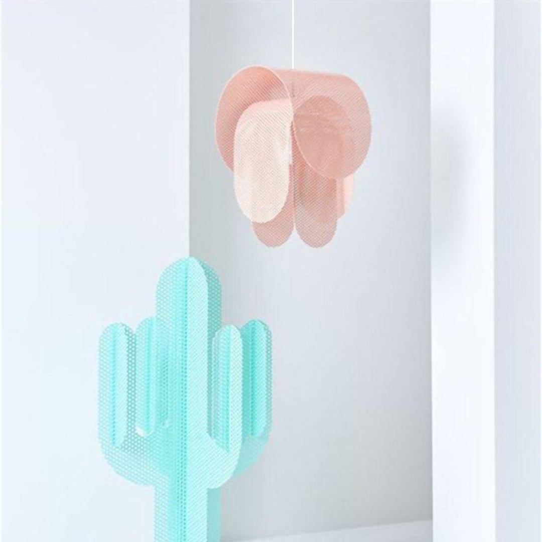 Geperforeerde metalen hanglamp in elegante rosé afwerking