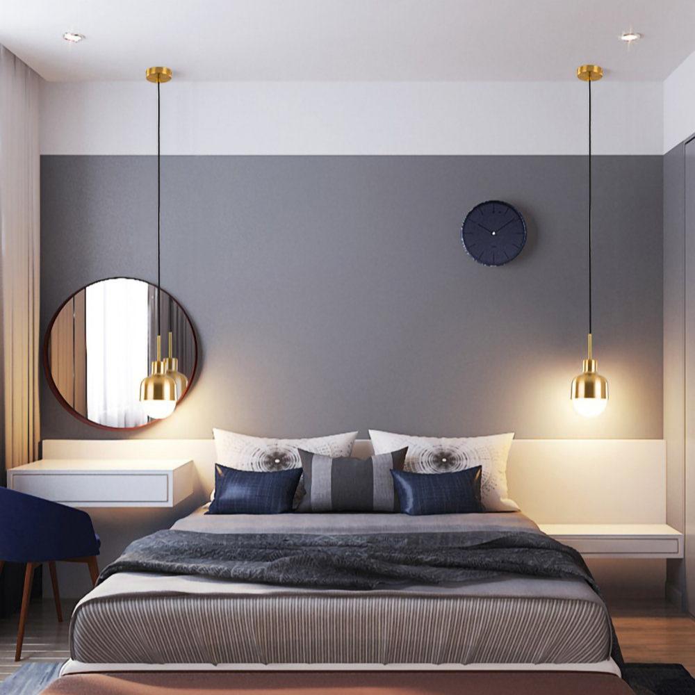 Niku Hanglamp – Luxe Messing & Glas Design-light decor-De Bazelaar