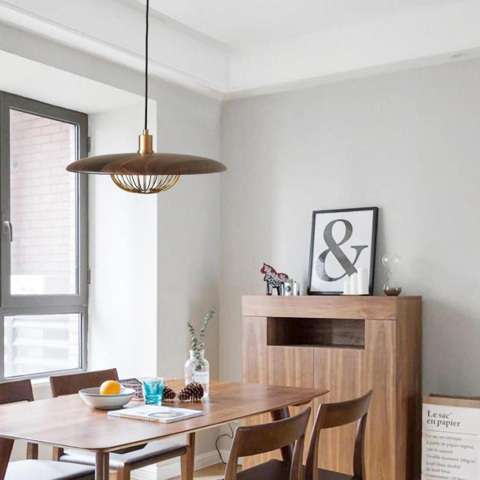 Kasa Nordic Houten Hanglamp met Metaal-light decor-De Bazelaar