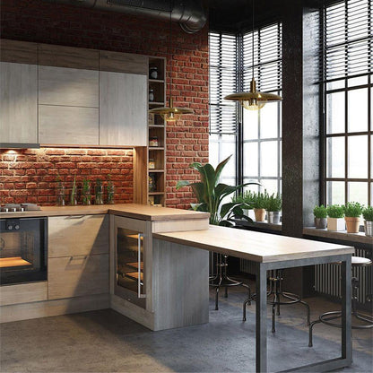 Kasa Nordic Houten Hanglamp met Metaal-light decor-De Bazelaar