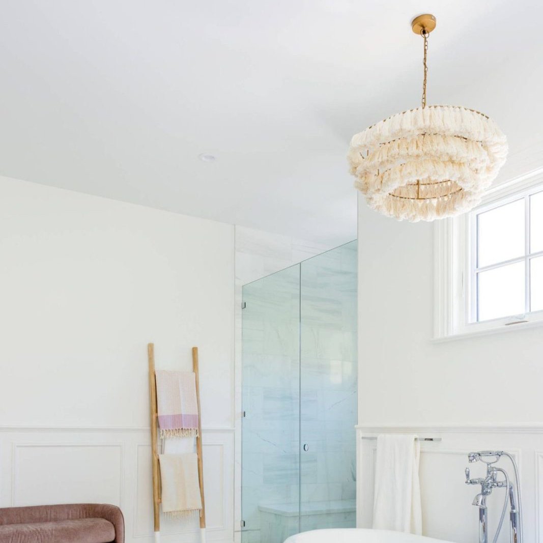 Boheemse Hanglamp met Stoffen Franje-light decor-De Bazelaar