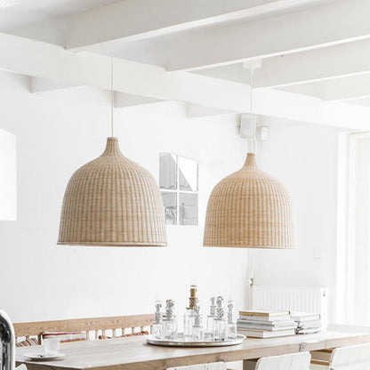 Noordse Rieten Hanglamp – Handgemaakt en Ecologisch-light decor-De Bazelaar