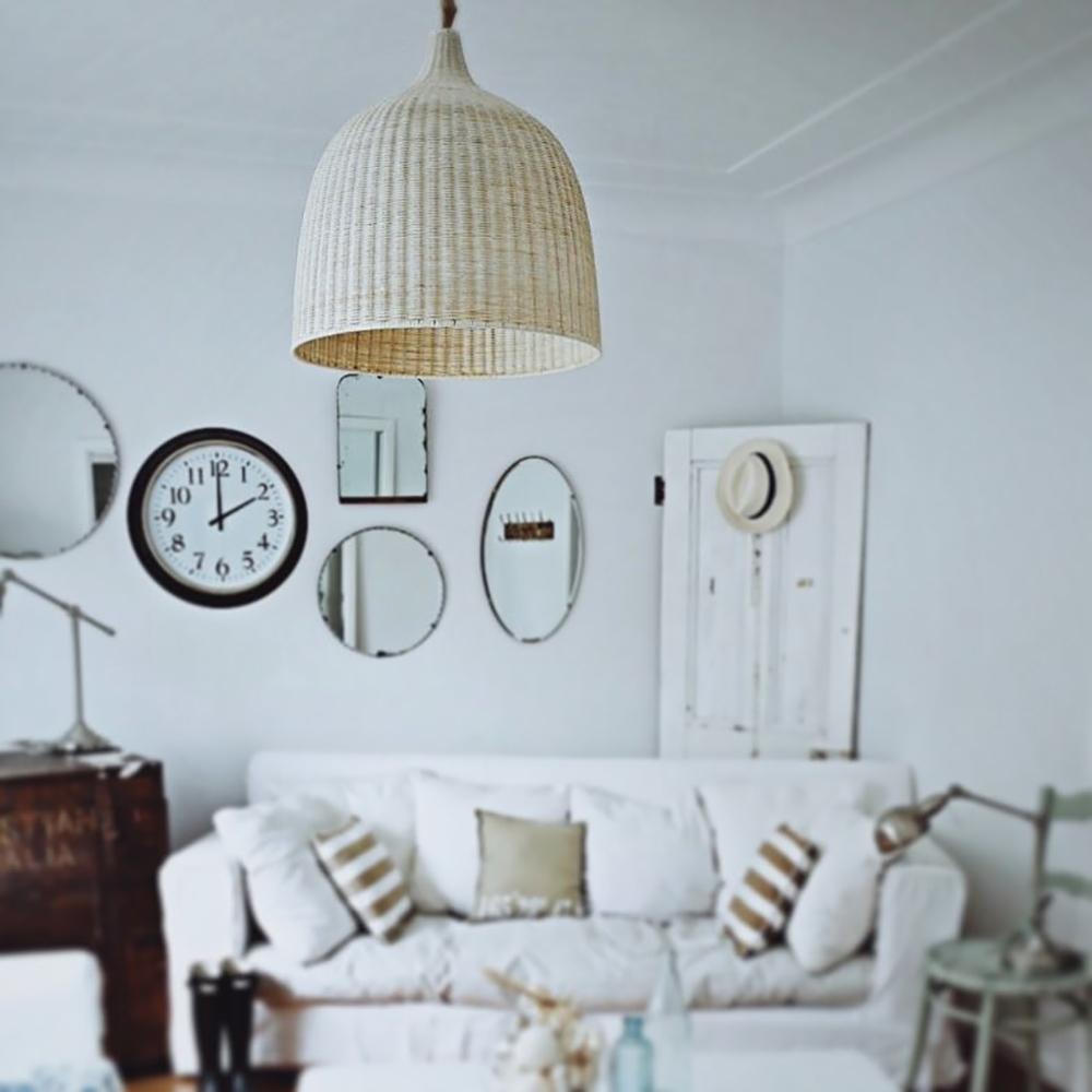 Noordse Rieten Hanglamp – Handgemaakt en Ecologisch-light decor-De Bazelaar