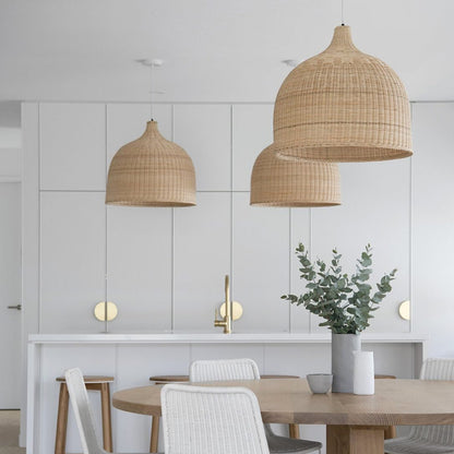 Noordse Rieten Hanglamp – Handgemaakt en Ecologisch-light decor-De Bazelaar