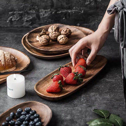 Koninklijke Acaciahouten Serveertray - Stijlvol - Duurzaam - Perfect voor Feesten-Cutting & Serving Boards-De Bazelaar