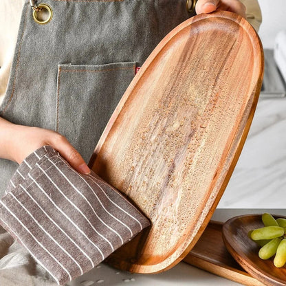 Koninklijke Acaciahouten Serveertray - Stijlvol - Duurzaam - Perfect voor Feesten-Cutting & Serving Boards-De Bazelaar