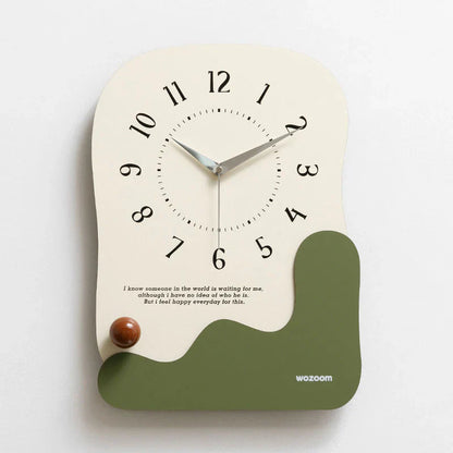 Stille Houten Bureau- en Wandklok - Modern Minimalistisch Design-Wall Clocks-De Bazelaar