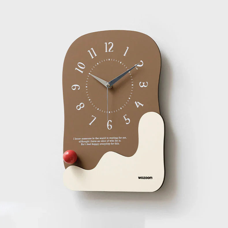 Stille Houten Bureau- en Wandklok - Modern Minimalistisch Design-Wall Clocks-De Bazelaar