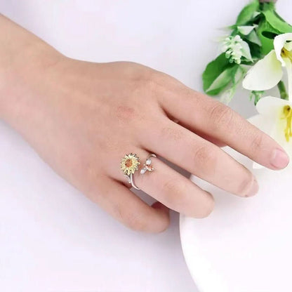 Sunflower Ring | Anti Stress Ring & Draaiend - #Sunflower Ring | Anti Stress Ring & DraaiendDe Bazelaar