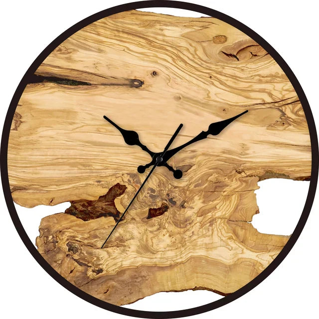 Transparante Wandklok - Houten Ontwerp - Stijlvol en Functioneel-Wall Clocks-De Bazelaar