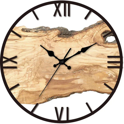Transparante Wandklok - Houten Ontwerp - Stijlvol en Functioneel-Wall Clocks-De Bazelaar