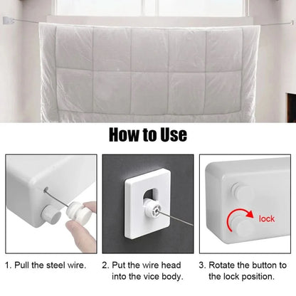 Uittrekbare Waslijn | Efficiënt en Ruimtebesparend! - #Uittrekbare Waslijn | Efficiënt en Ruimtebesparend!De Bazelaar