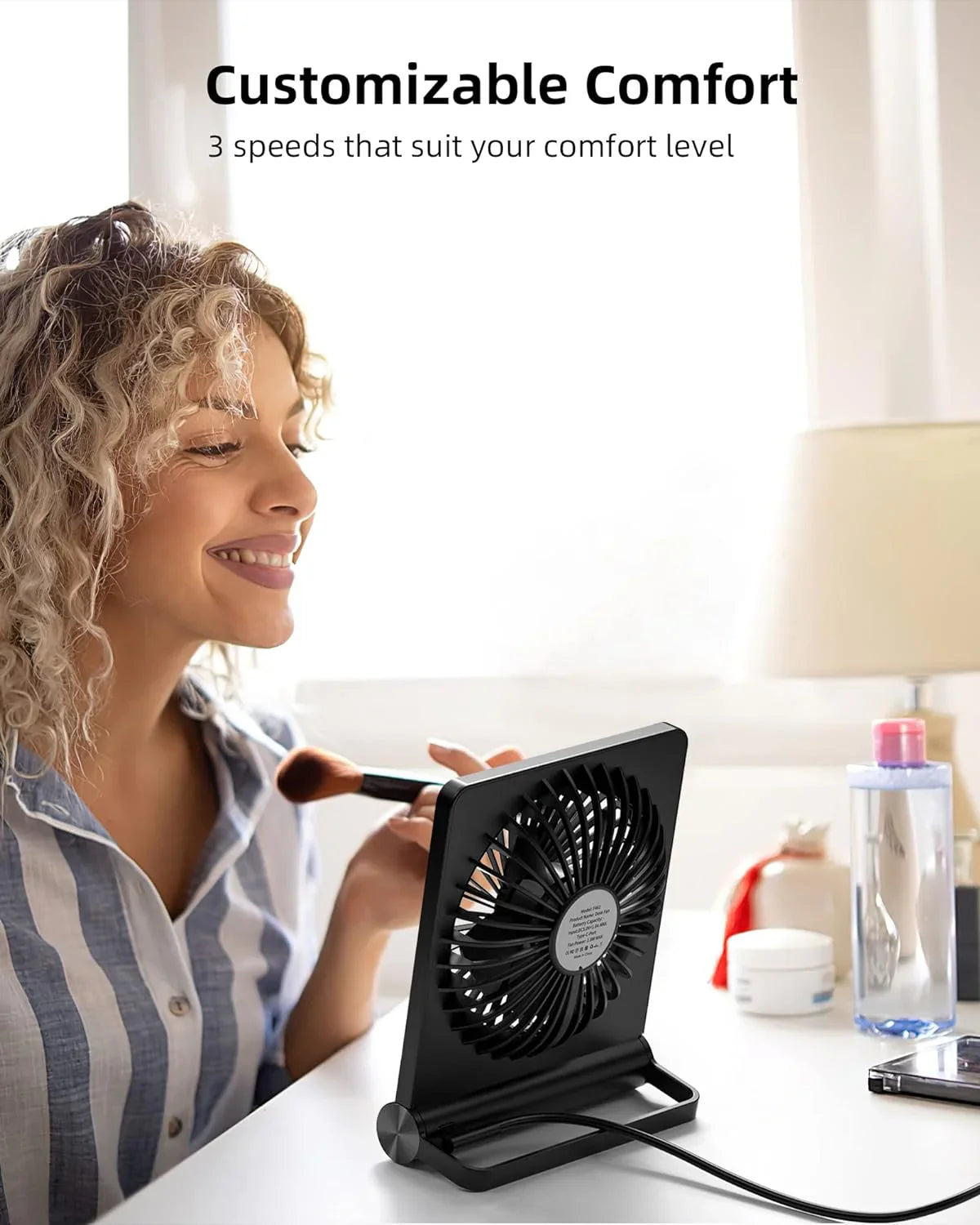 Ultra Stille USB Bureauventilator - Krachtig - Compact - Energiezuinig-Fans-De Bazelaar