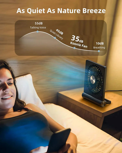 Ultra Stille USB Bureauventilator - Krachtig - Compact - Energiezuinig-Fans-De Bazelaar