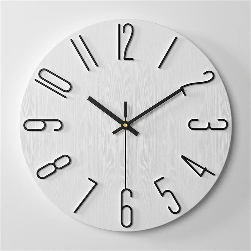 Moderne Minimalistische Wandklok - Stijlvol - Functioneel - Tijdloos Design-Wall Clocks-De Bazelaar
