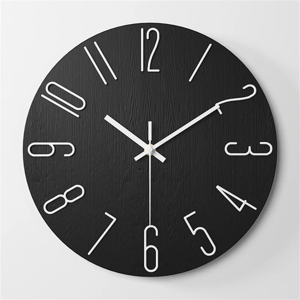 Moderne Minimalistische Wandklok - Stijlvol - Functioneel - Tijdloos Design-Wall Clocks-De Bazelaar