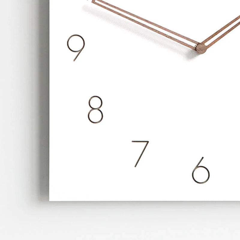 Minimalistische Witte Wandklok - Eco-Vriendelijk & Stijlvol Ontwerp-Wall Clocks-De Bazelaar