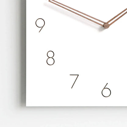 Minimalistische Witte Wandklok - Eco-Vriendelijk & Stijlvol Ontwerp-Wall Clocks-De Bazelaar