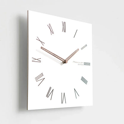 Minimalistische Witte Wandklok - Eco-Vriendelijk & Stijlvol Ontwerp-Wall Clocks-De Bazelaar