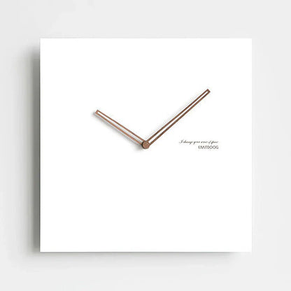 Minimalistische Witte Wandklok - Eco-Vriendelijk & Stijlvol Ontwerp-Wall Clocks-De Bazelaar