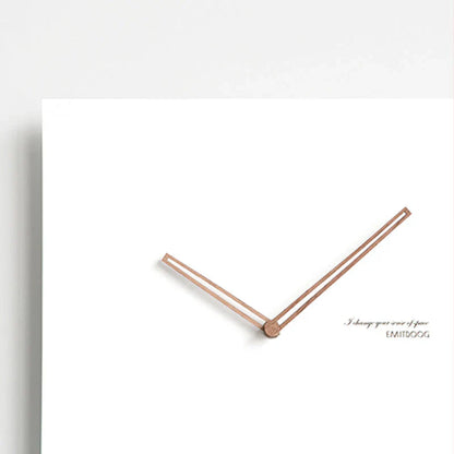 Minimalistische Witte Wandklok - Eco-Vriendelijk & Stijlvol Ontwerp-Wall Clocks-De Bazelaar