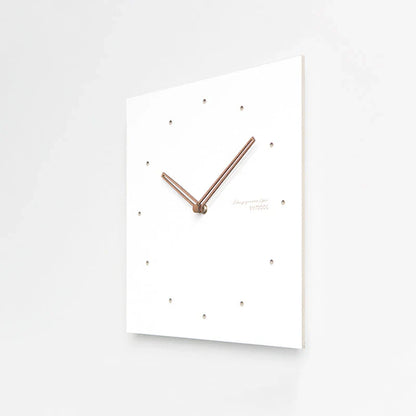 Minimalistische Witte Wandklok - Eco-Vriendelijk & Stijlvol Ontwerp-Wall Clocks-De Bazelaar