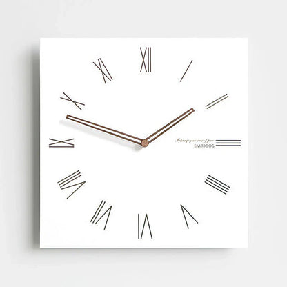 Minimalistische Witte Wandklok - Eco-Vriendelijk & Stijlvol Ontwerp-Wall Clocks-De Bazelaar