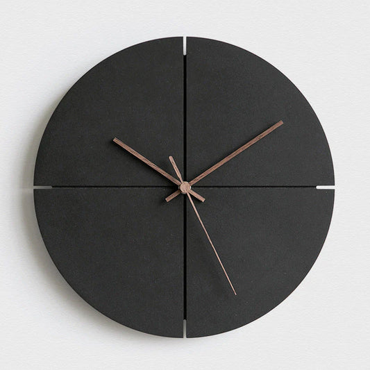 ZenEdge - Minimalistische Wandklok - Stijlvolle Stille Tijdsaanduiding-Wall Clocks-De Bazelaar