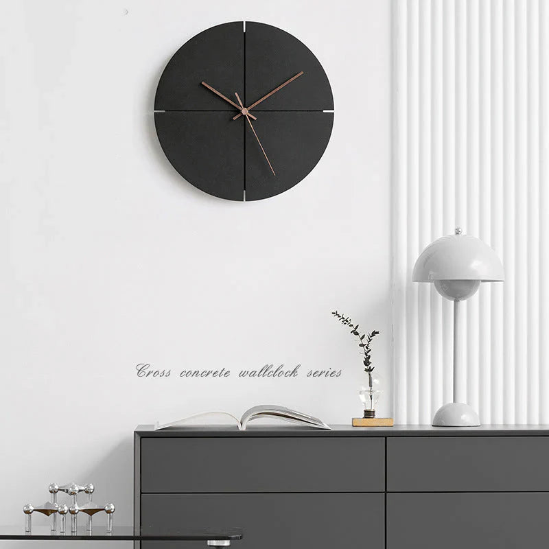 ZenEdge - Minimalistische Wandklok - Stijlvolle Stille Tijdsaanduiding-Wall Clocks-De Bazelaar
