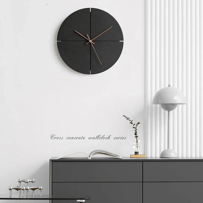 ZenEdge - Minimalistische Wandklok - Stijlvolle Stille Tijdsaanduiding-Wall Clocks-De Bazelaar