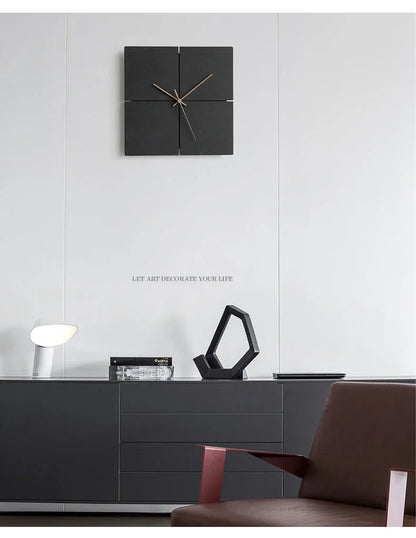 ZenEdge - Minimalistische Wandklok - Stijlvolle Stille Tijdsaanduiding-Wall Clocks-De Bazelaar