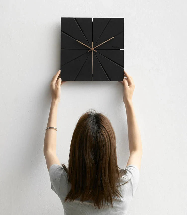ZenEdge - Minimalistische Wandklok - Stijlvolle Stille Tijdsaanduiding-Wall Clocks-De Bazelaar