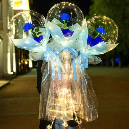 Luchtroos | LED Ballonroos-Boeket