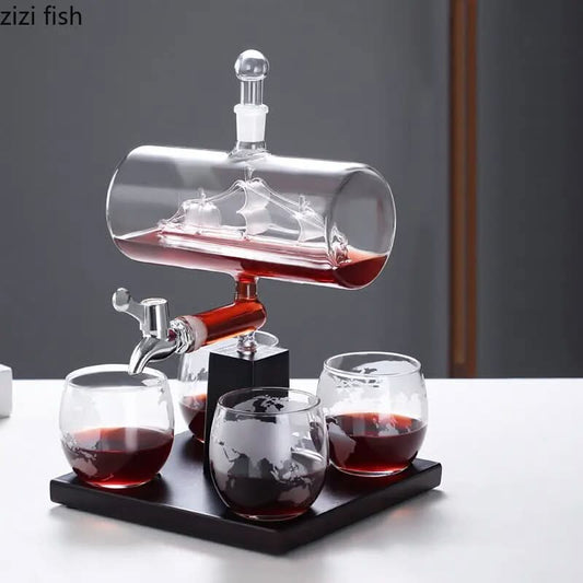 Zeilboot Decanter | Vorm Glas Whisky Fles